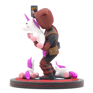 Foto 6 | Figura Quantum Mechanix Deadpool Unicorn Selfie Q-fit Max - Venta Internacional