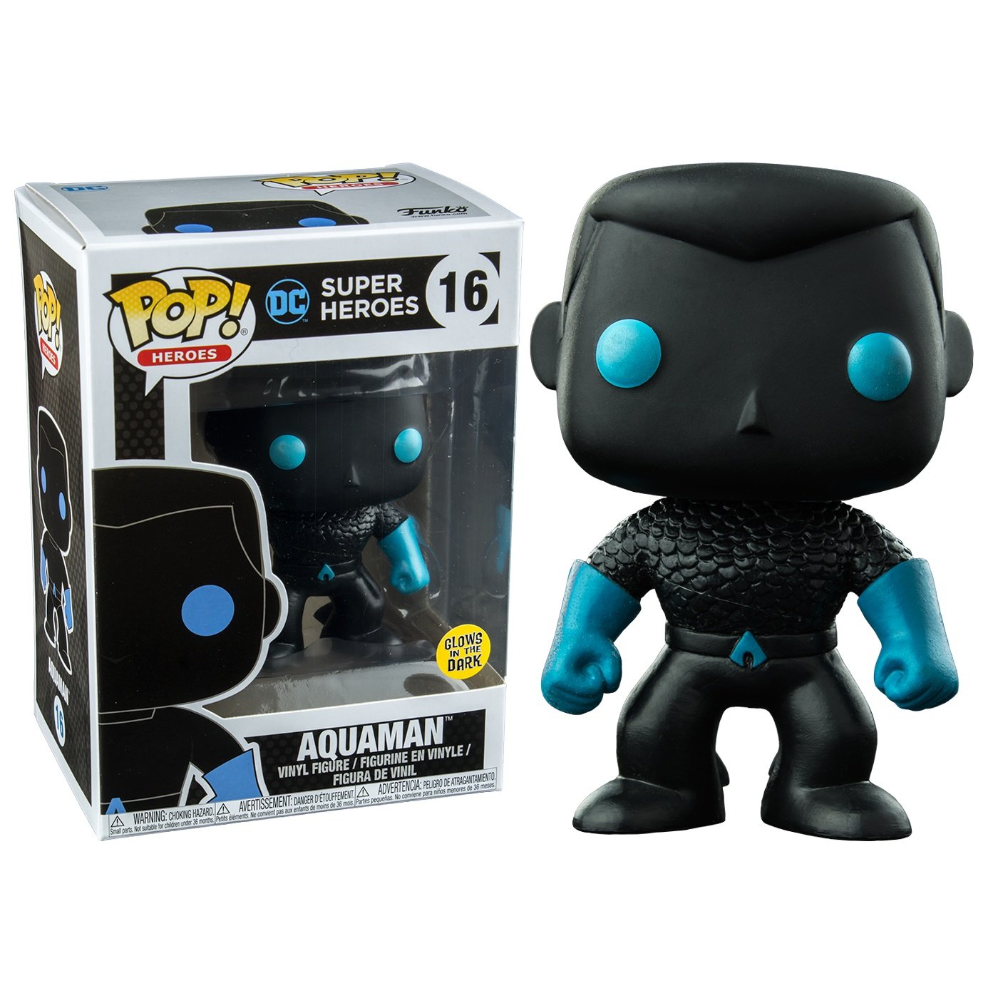 Foto 1 | Funko Justice League Aquaman Silhouette Gitd Pop! - Venta Internacional
