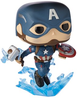 Foto 1 | Figura de Acción Funko Pop! Marvel Avengers Endgame Capitán América con Broken Shield y Mjoinir - Venta Internacional