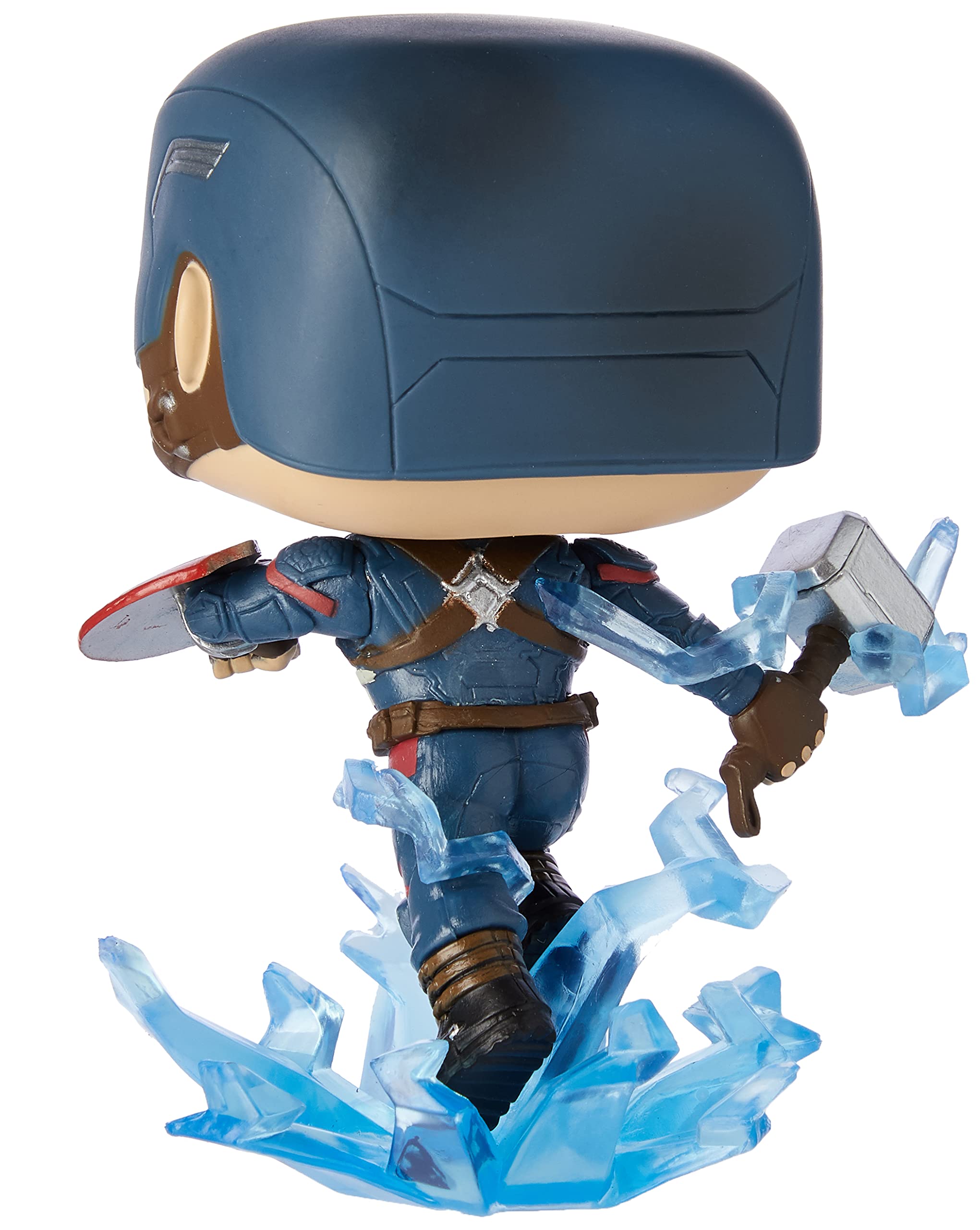 Foto 3 pulgar | Figura de Acción Funko Pop! Marvel Avengers Endgame Capitán América con Broken Shield y Mjoinir - Venta Internacional
