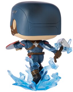 Foto 2 | Figura de Acción Funko Pop! Marvel Avengers Endgame Capitán América con Broken Shield y Mjoinir - Venta Internacional