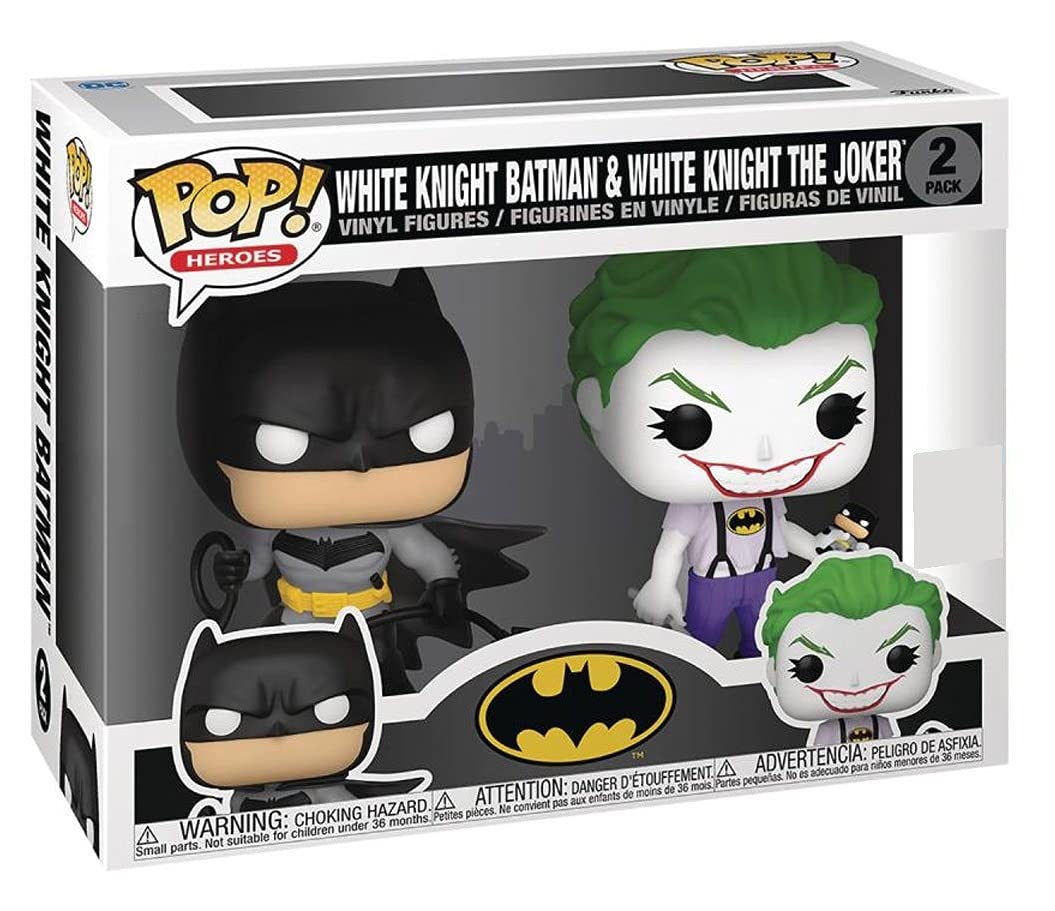 Foto 5 pulgar | Pack de 2 Figuras de Vinilo Funko Pop! Batman Caballero Blanco De Dc Héroes - Venta Internacional