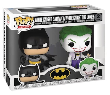 Foto 4 | Pack de 2 Figuras de Vinilo Funko Pop! Batman Caballero Blanco De Dc Héroes - Venta Internacional