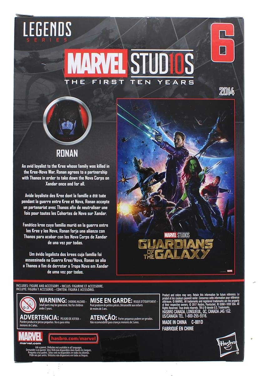 Foto 6 pulgar | Figura de Acción Marvel Studios The First Ten Years Ronan - Venta Internacional