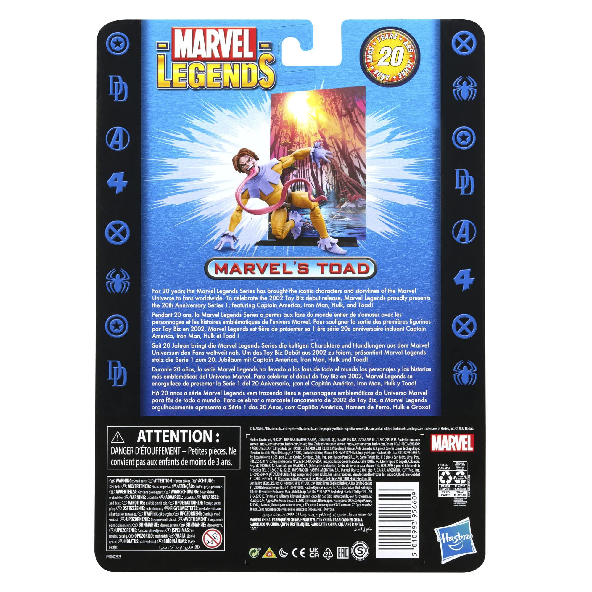 Foto 7 pulgar | Figura de Acción Marvel Legends 20th Anniversary Toad 15 cm - Venta Internacional