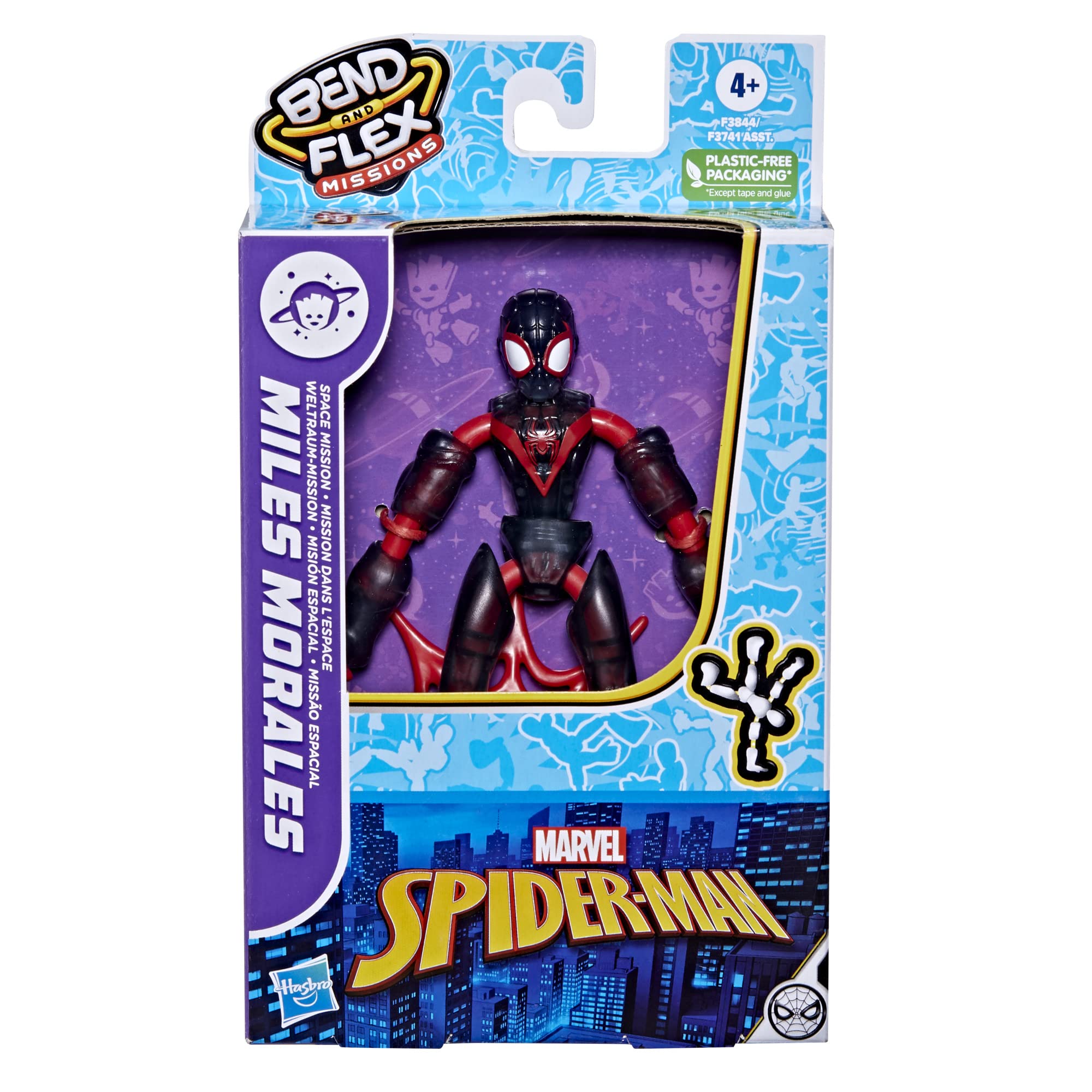Foto 4 pulgar | Figura Spider-man Marvel Bend And Flex Miles Morales - Venta Internacional