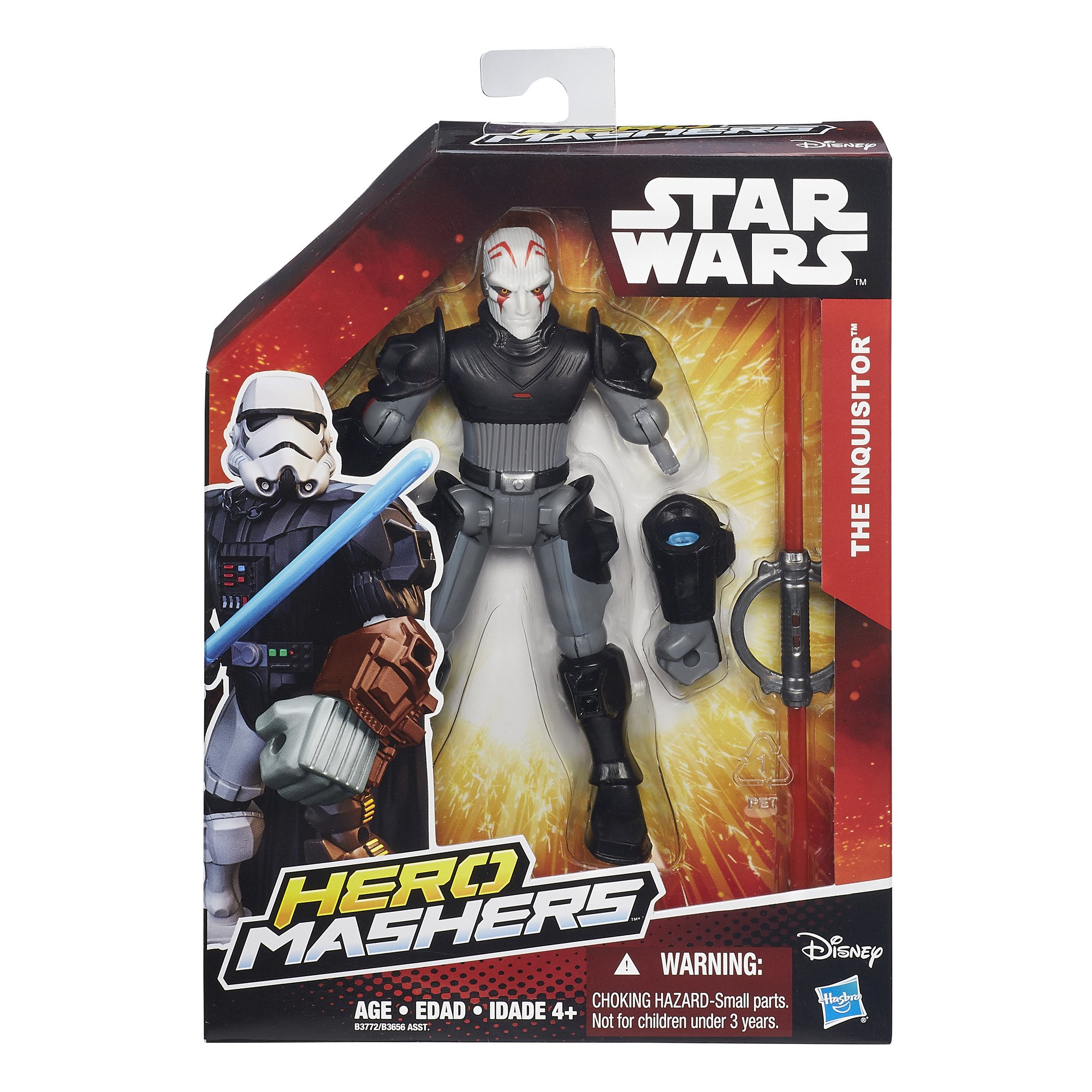 Foto 2 | Figura de Acción Star Wars Hero Mashers Rebels Inquisitor - Venta Internacional