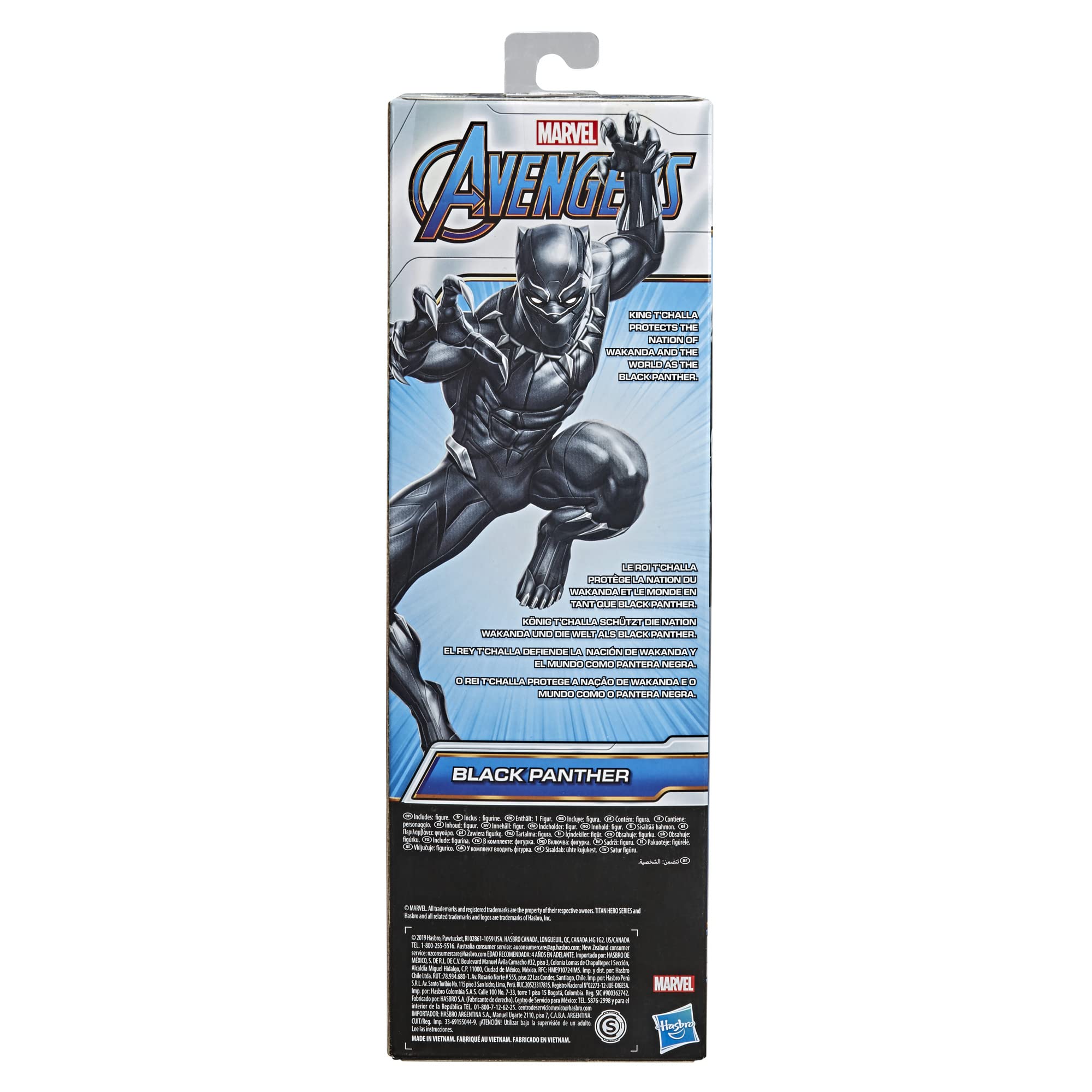 Foto 4 pulgar | Figura de Acción Avengers Marvel Titan Hero Black Panther 30 cm - Venta Internacional