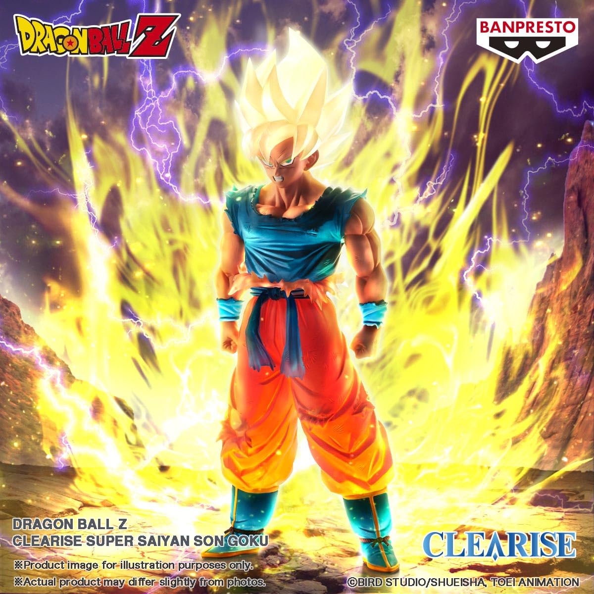 Foto 3 pulgar | Figura de Acción Banpresto Dragon Ball Z Super Saiyan Son Goku - Venta Internacional