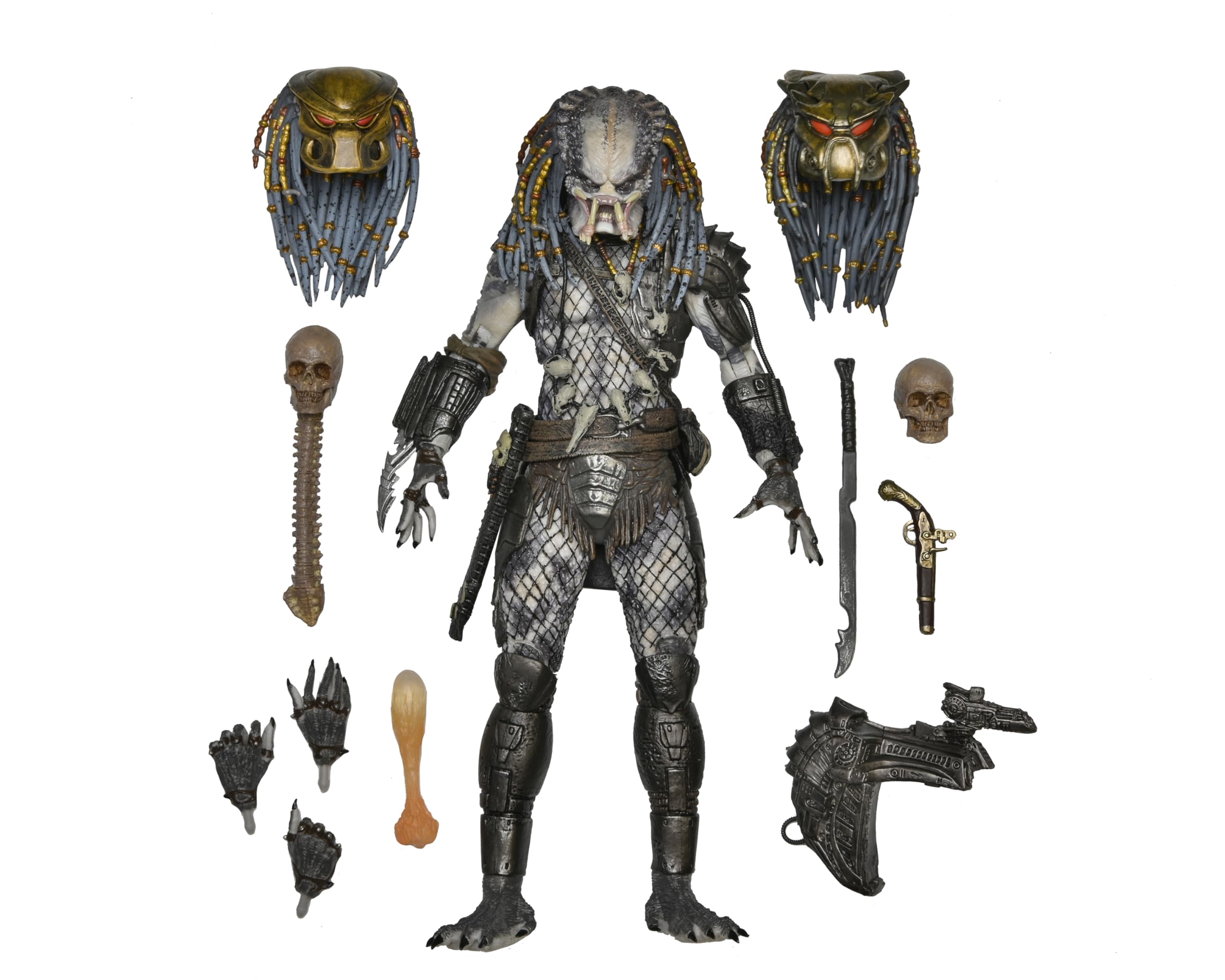 Figura de Acción Neca Predator 2 Elder Predator de 7 Pulgadas - Venta Internacional