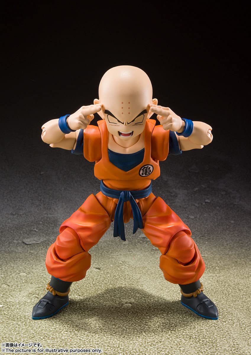 Foto 3 pulgar | Figura de Acción Tamashii Nations Dragon Ball Z Krillin - Venta Internacional