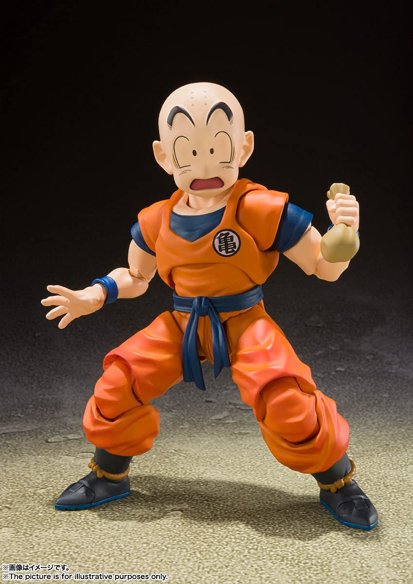 Foto 4 pulgar | Figura de Acción Tamashii Nations Dragon Ball Z Krillin - Venta Internacional
