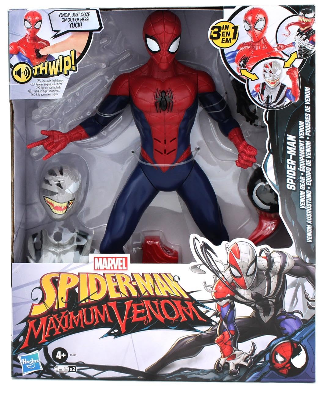 Foto 4 pulgar | Figura de Acción Hasbro Marvel Spider-Man Maximum Venom 30 cm - Venta Internacional
