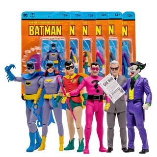 Foto 1 | Figuras de Acción Mcfarlane Toys Dc Retro Batman paquete De 6 - Venta Internacional