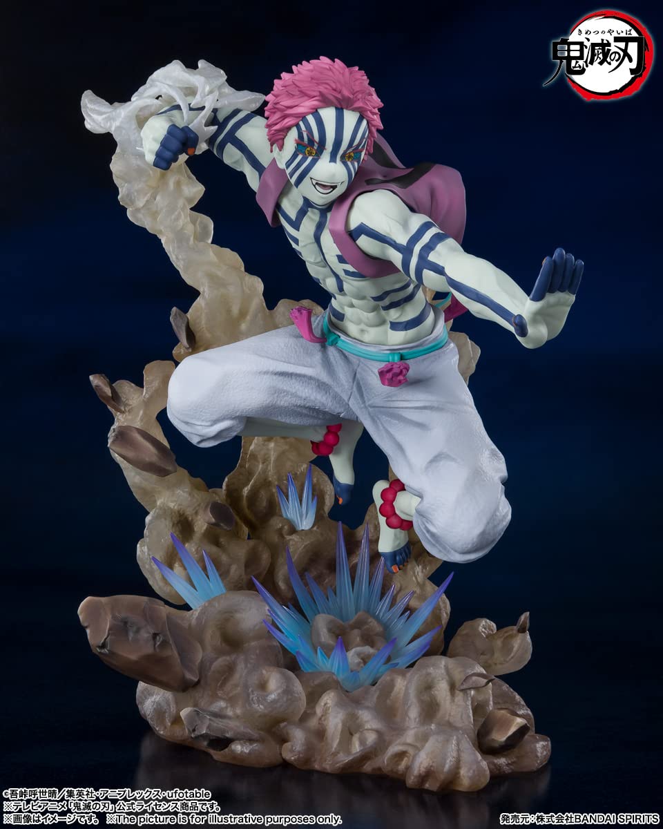 Foto 3 pulgar | Figura de Acción Akaza Upper Three, Demon Slayer de Tamashi Nations - Venta Internacional