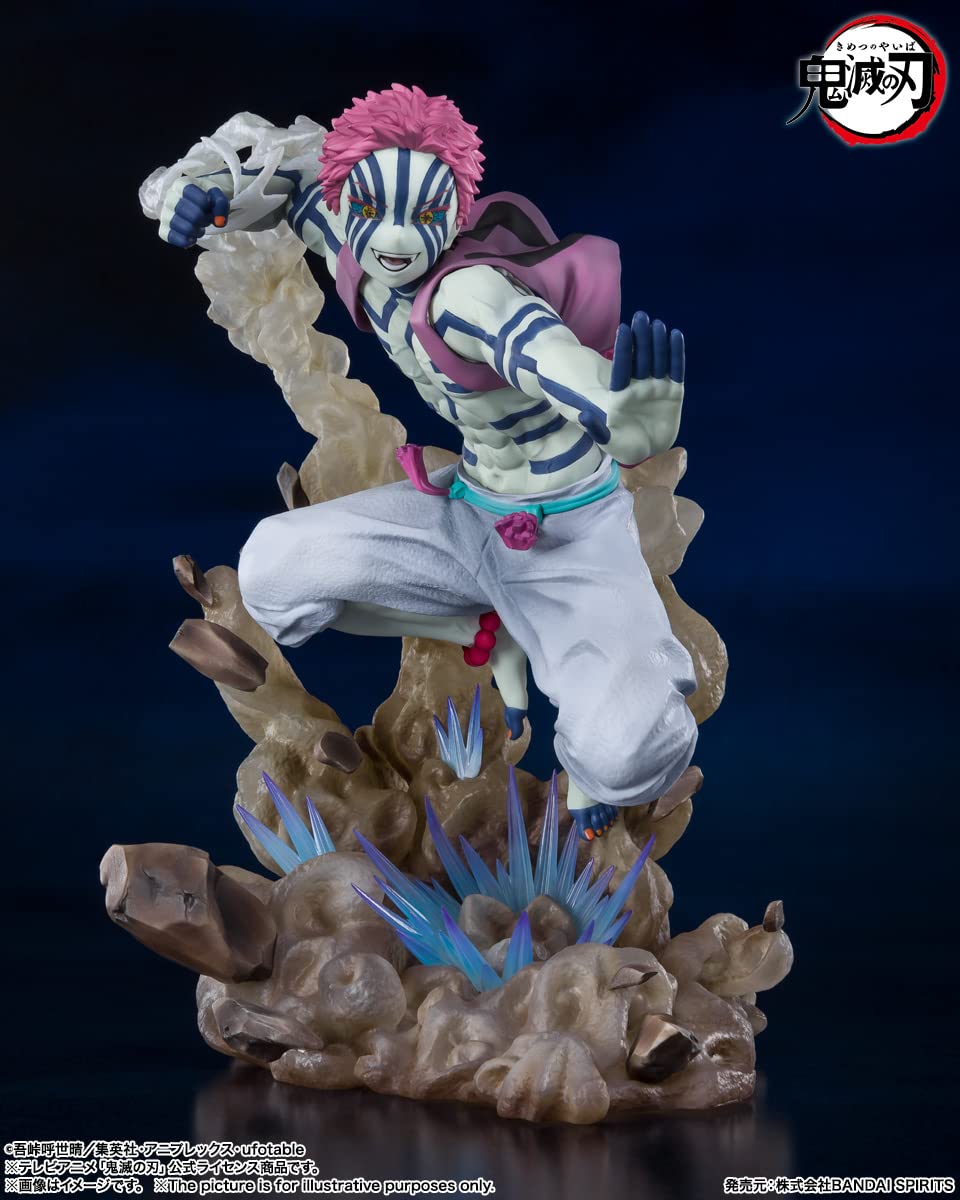 Foto 4 pulgar | Figura de Acción Akaza Upper Three, Demon Slayer de Tamashi Nations - Venta Internacional