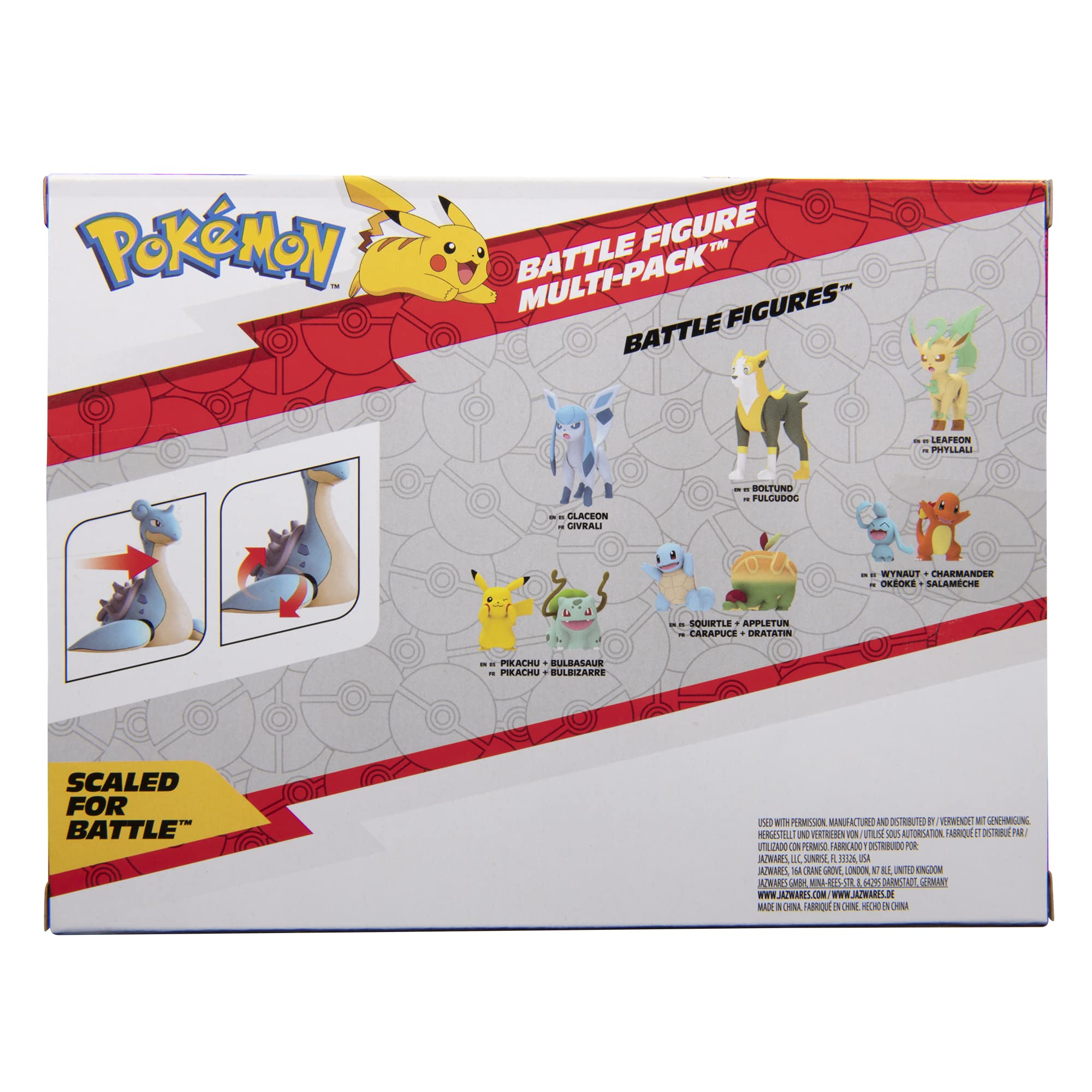Foto 3 pulgar | Figura Pokémon Tipo Agua 3 Piezas-Venta Internacional