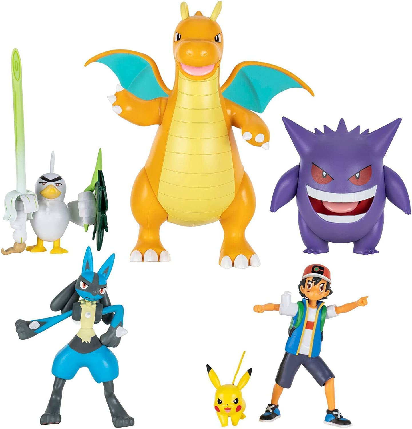 Juego de Figuras Pokémon Battle Journeys Paquete De 5 con Ash Y Pikachu - Venta Internacional