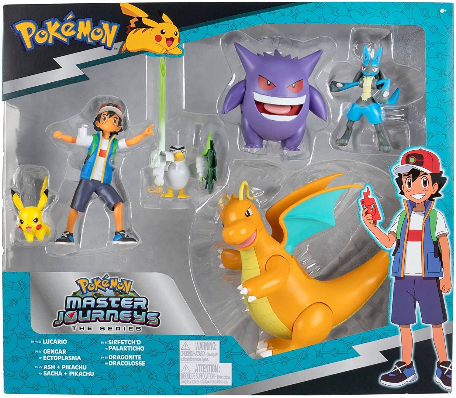 Foto 3 pulgar | Juego de Figuras Pokémon Battle Journeys Paquete De 5 con Ash Y Pikachu - Venta Internacional