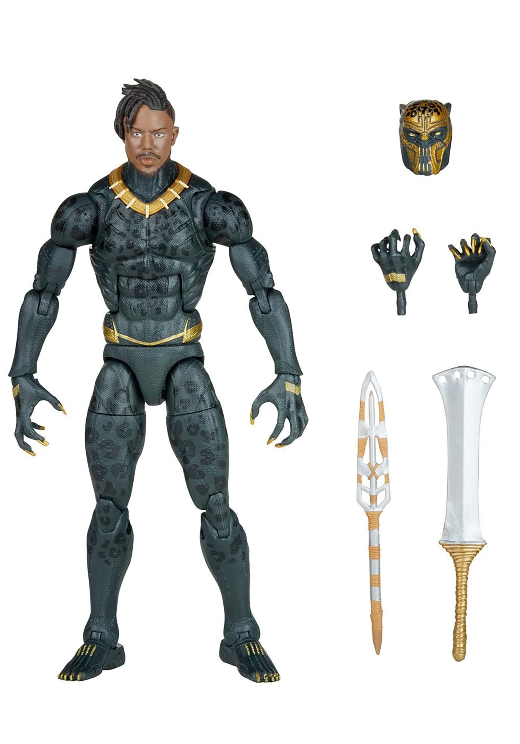 Foto 4 pulgar | Figura de Acción Marvel Legends Series Black Panther Killmonger - Venta Internacional