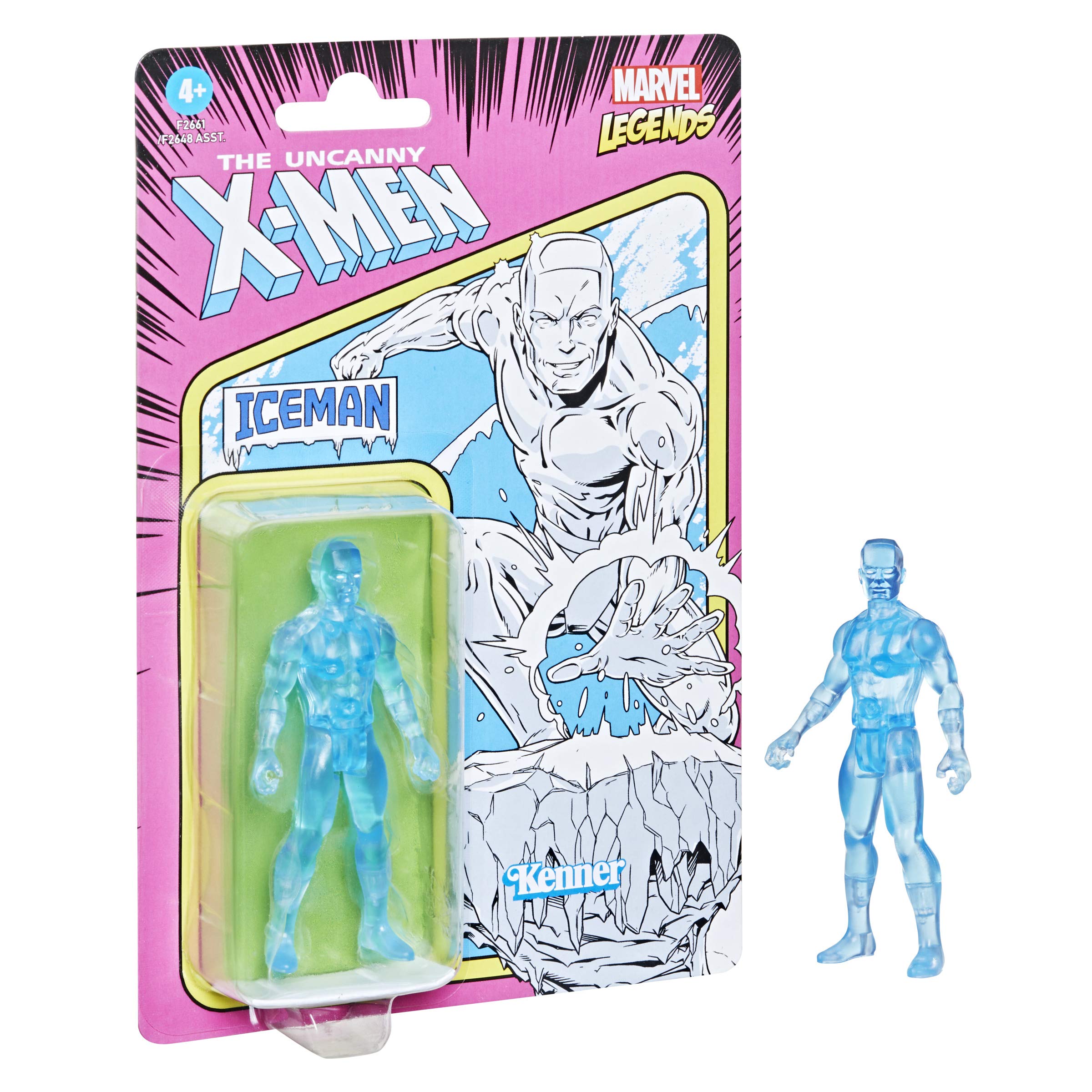 Foto 3 pulgar | Figura de Acción de Juguete Marvel Hasbro Legends Iceman 9.5 cm Azul - Venta Internacional