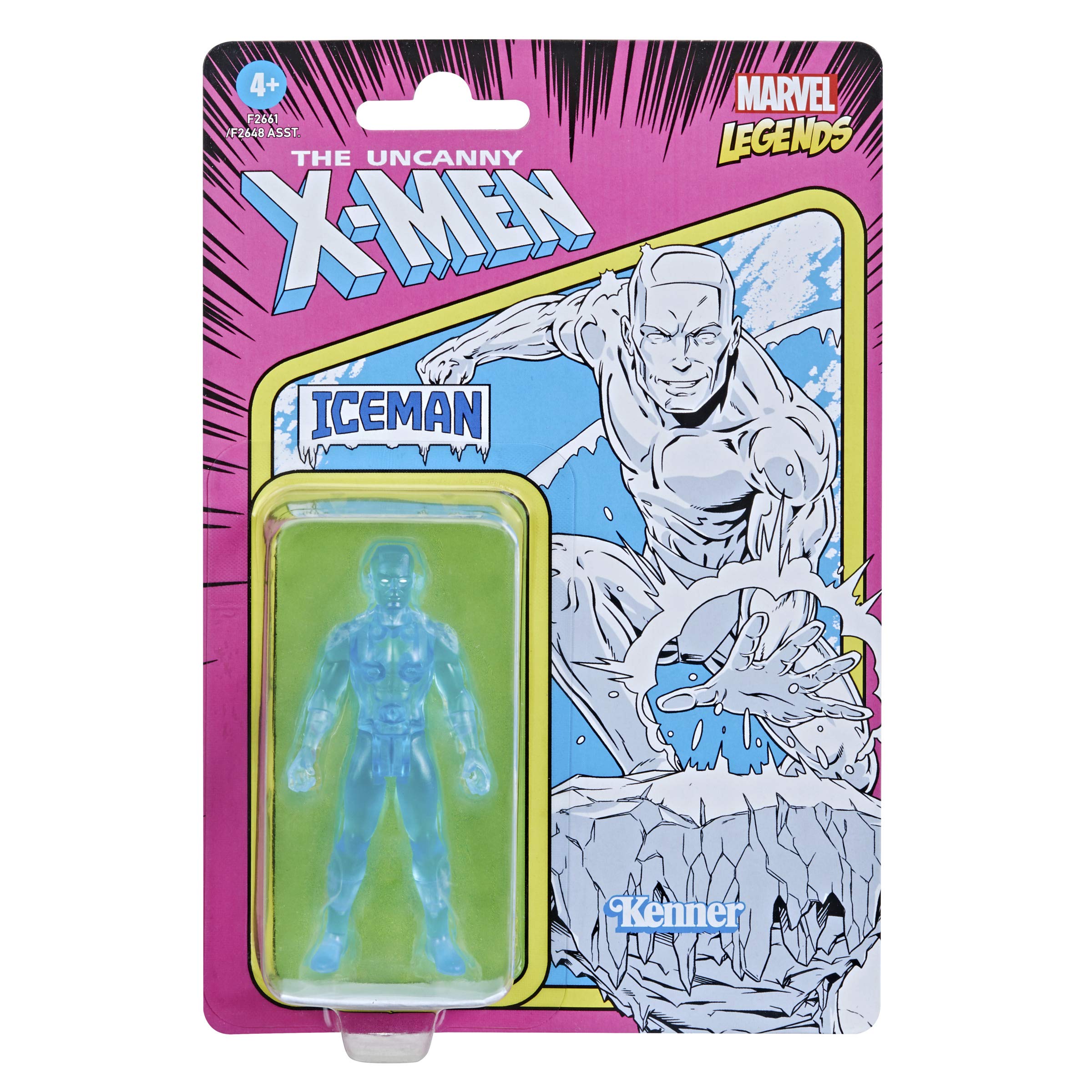 Foto 4 pulgar | Figura de Acción de Juguete Marvel Hasbro Legends Iceman 9.5 cm Azul - Venta Internacional