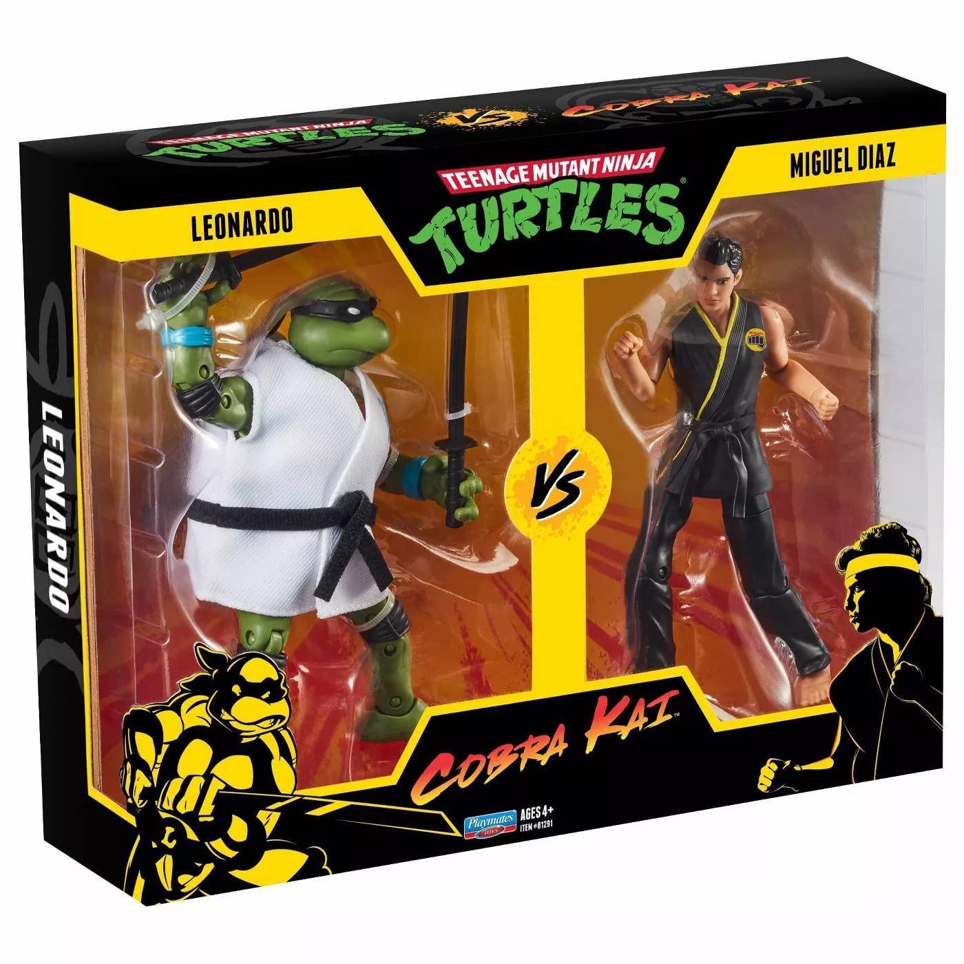 Foto 2 pulgar | Figura de Acción Teenage Mutant Ninja Turtles Vs Cobra Kai - Venta Internacional