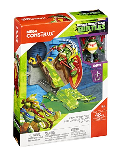 Foto 8 pulgar | Juguete Mega Construx Teenage Tortugas Ninja Mutantes Rafael Sewer Su - Venta Internacional