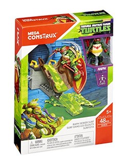 Foto 7 | Juguete Mega Construx Teenage Tortugas Ninja Mutantes Rafael Sewer Su - Venta Internacional