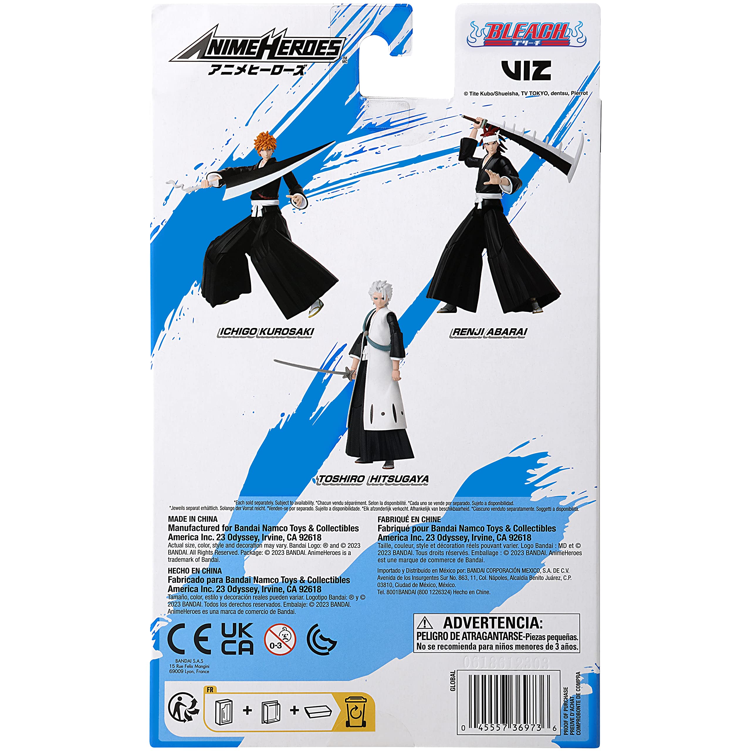 Foto 7 pulgar | Figura de Acción Anime Heroes Bleach Toshiro Hitsugaya - Venta Internacional