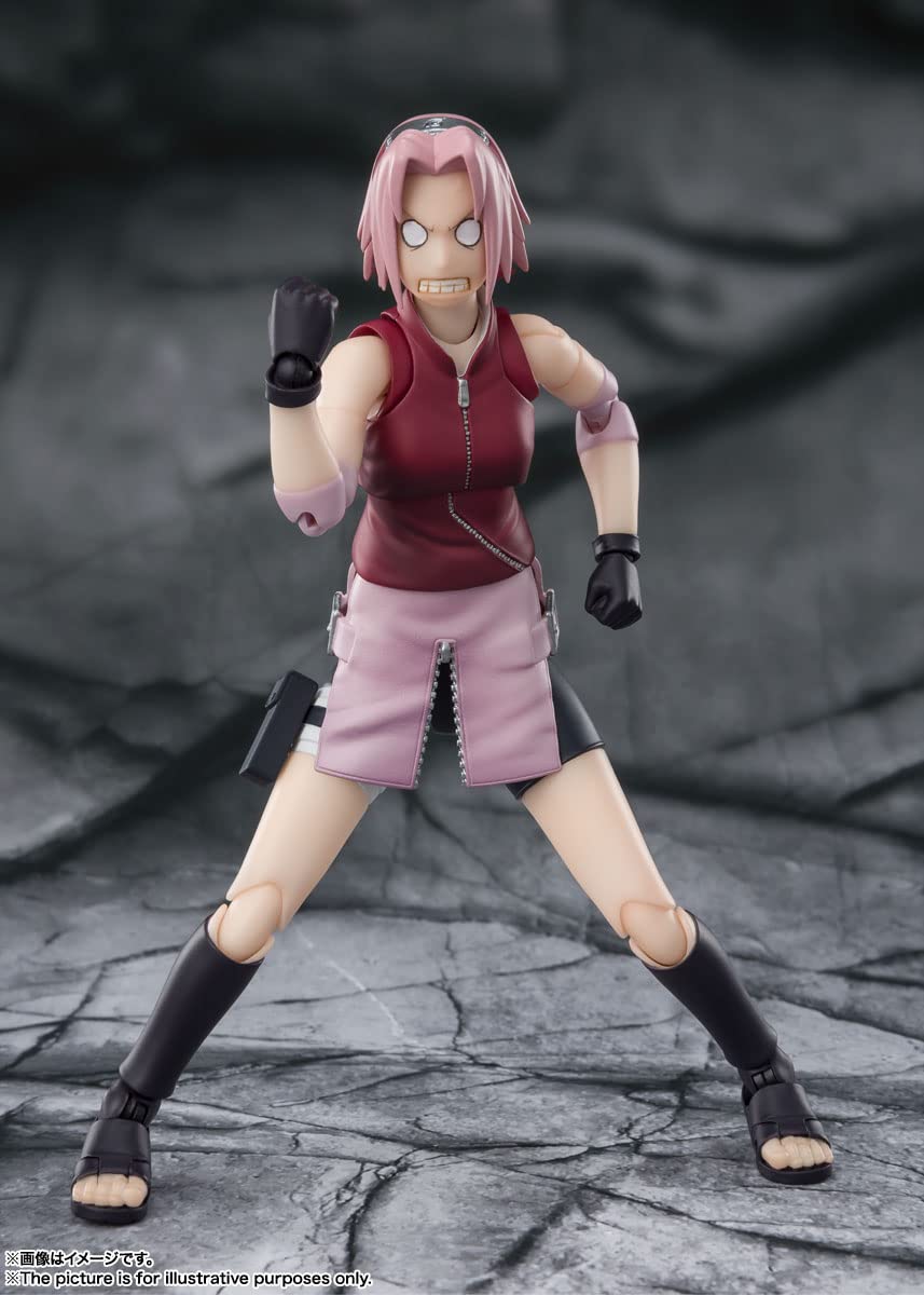 Foto 5 pulgar | Figura de Acción Tamashii Nations Naruto Shippuden Sakura - Venta Internacional