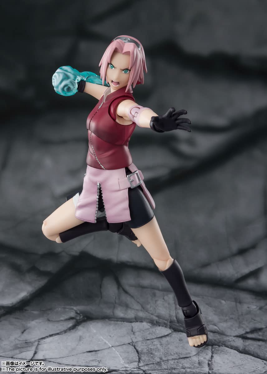 Foto 7 pulgar | Figura de Acción Tamashii Nations Naruto Shippuden Sakura - Venta Internacional