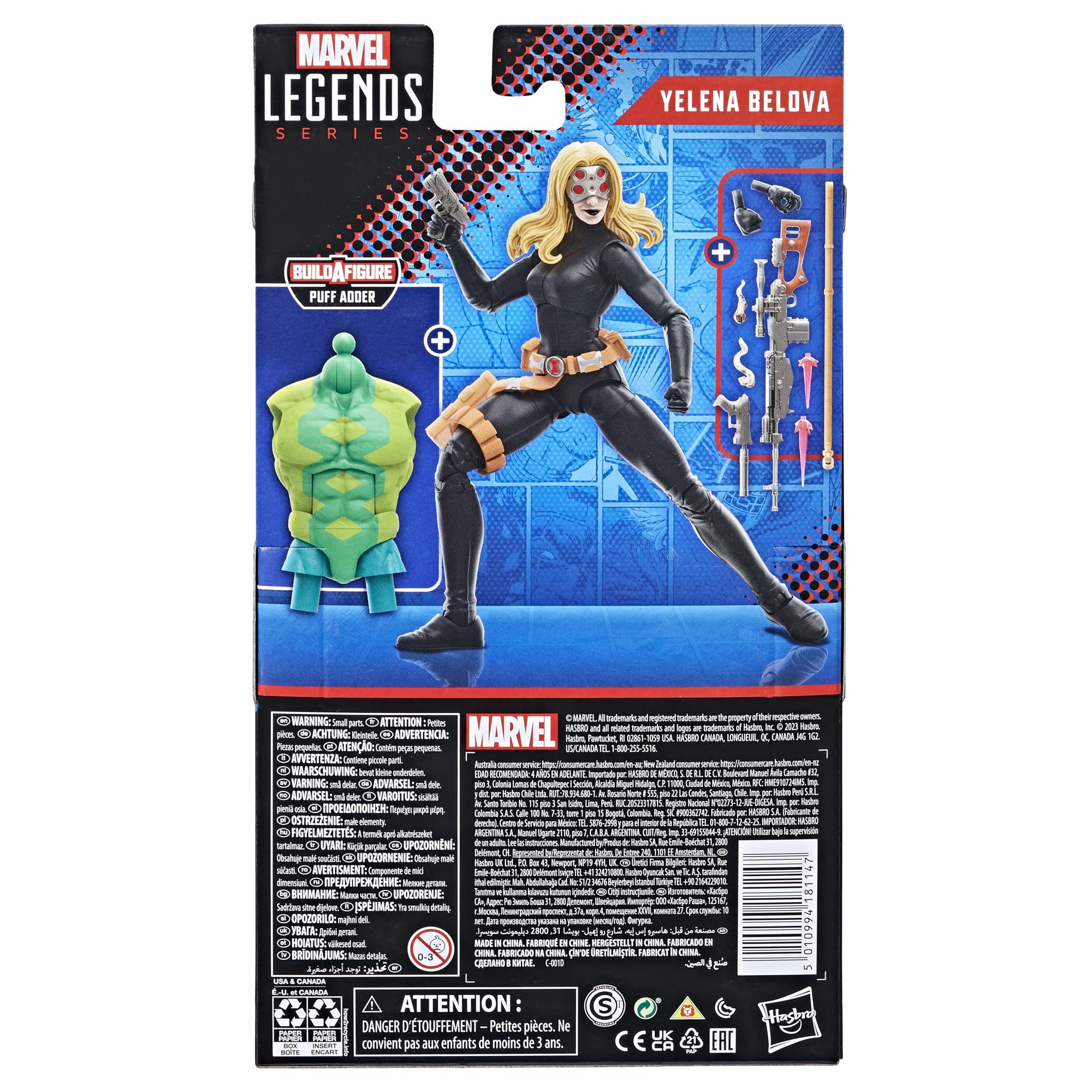 Foto 4 pulgar | Figura de Acción Marvel Legends Series Yelena Belova Black Widow - Venta Internacional