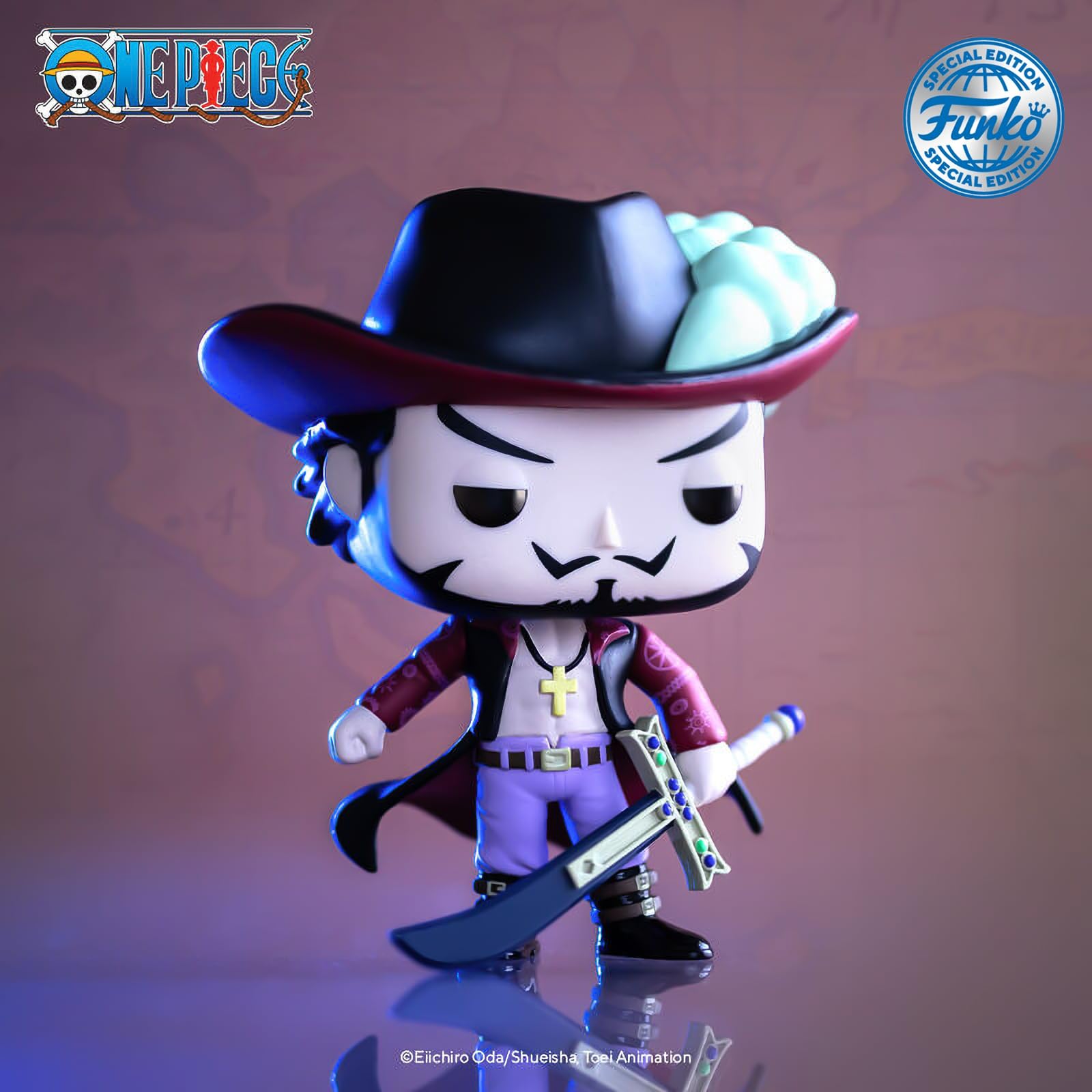 Foto 5 pulgar | Figura de Vinilo Funko One Piece Dracule Mihawk Pop 10 9 Cm 1521 - Venta Internacional