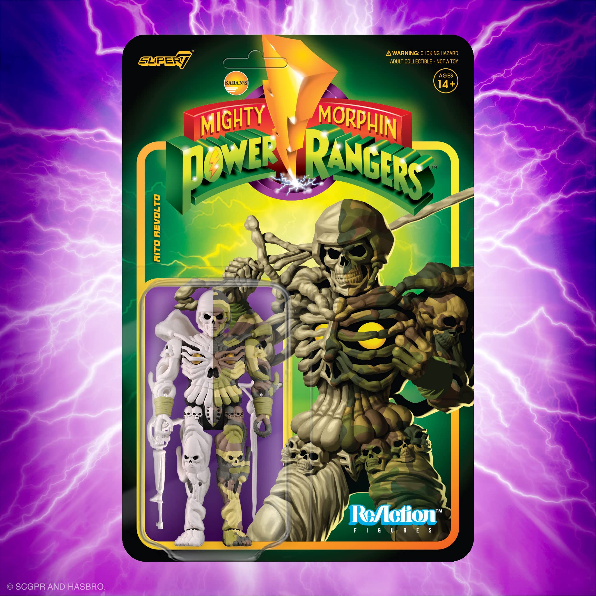 Foto 6 | Figura de Acción Super7 Mighty Morphin Power Rangers Rito 9.5 cm - Venta Internacional