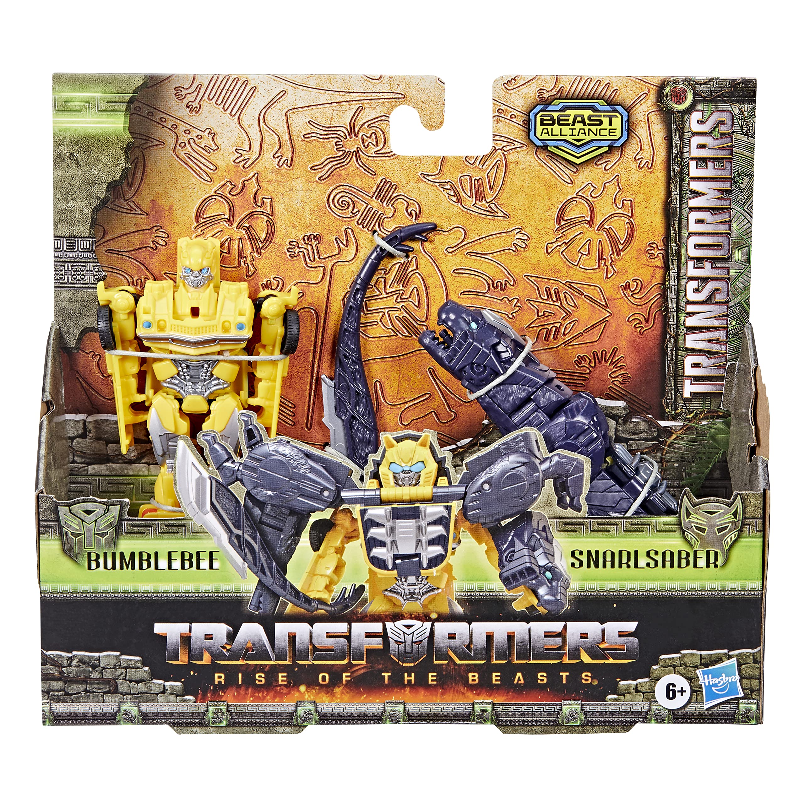 Foto 3 pulgar | Figura Transformers Rise Of The Beasts Bumblebee & Snarlsaber - Venta Internacional