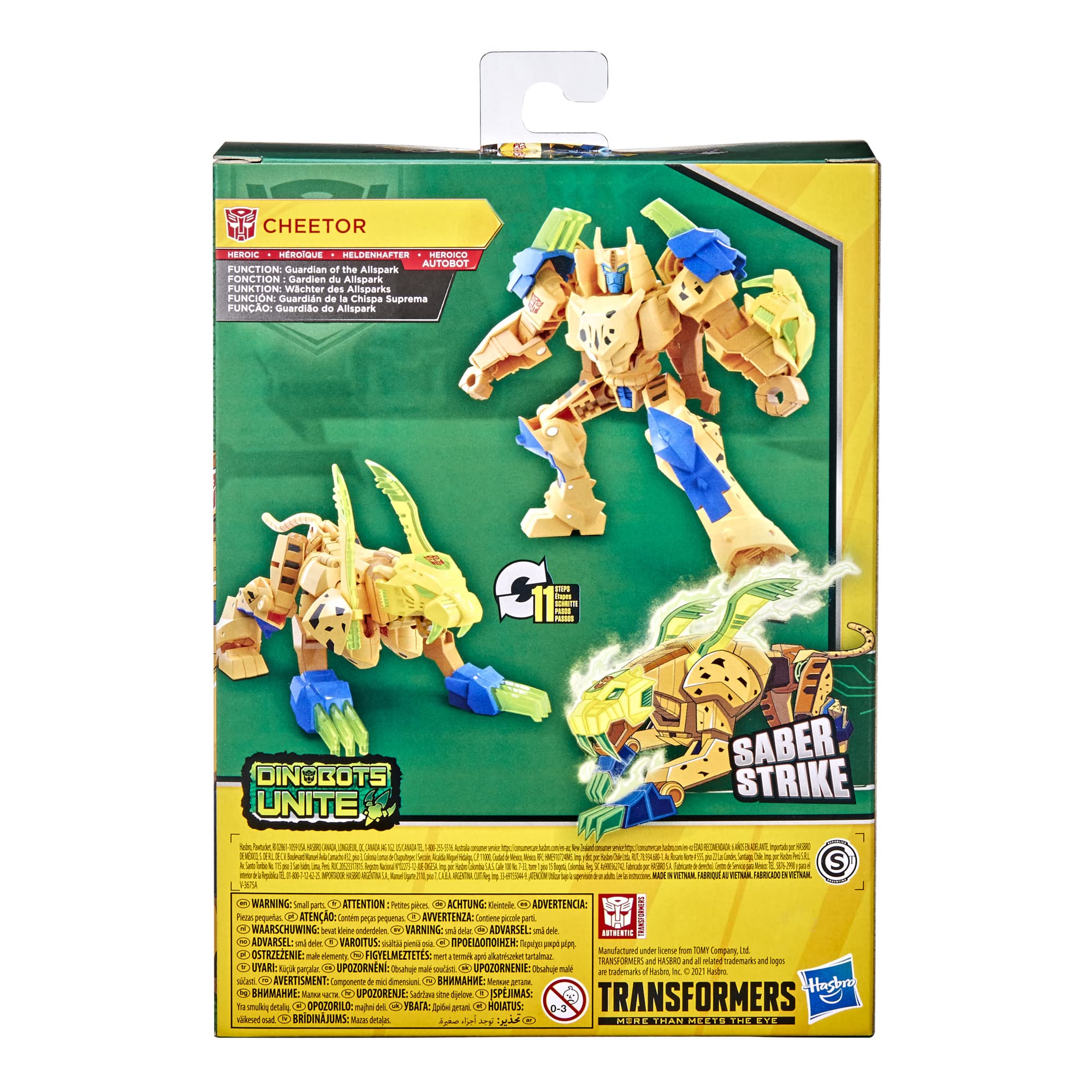 Foto 5 | Figura de Acción Transformers Bumblebee Cyberverse Cheetor De 5 Pulgadas - Venta Internacional
