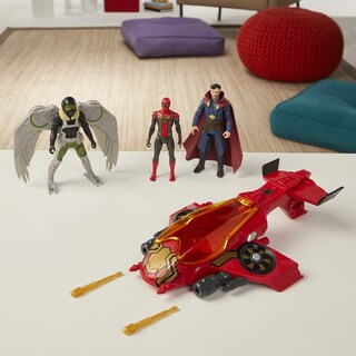 Foto 3 | Toy Spider-Man Spider Escape Jet con 3 Figuras de Acción 6'' - Venta Internacional