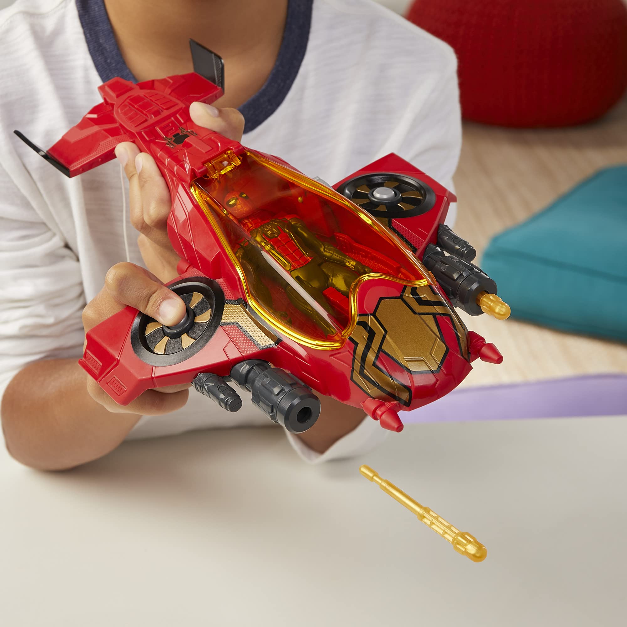 Foto 7 pulgar | Toy Spider-Man Spider Escape Jet con 3 Figuras de Acción 6'' - Venta Internacional