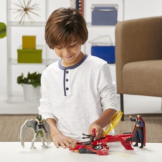 Foto 7 | Toy Spider-Man Spider Escape Jet con 3 Figuras de Acción 6'' - Venta Internacional
