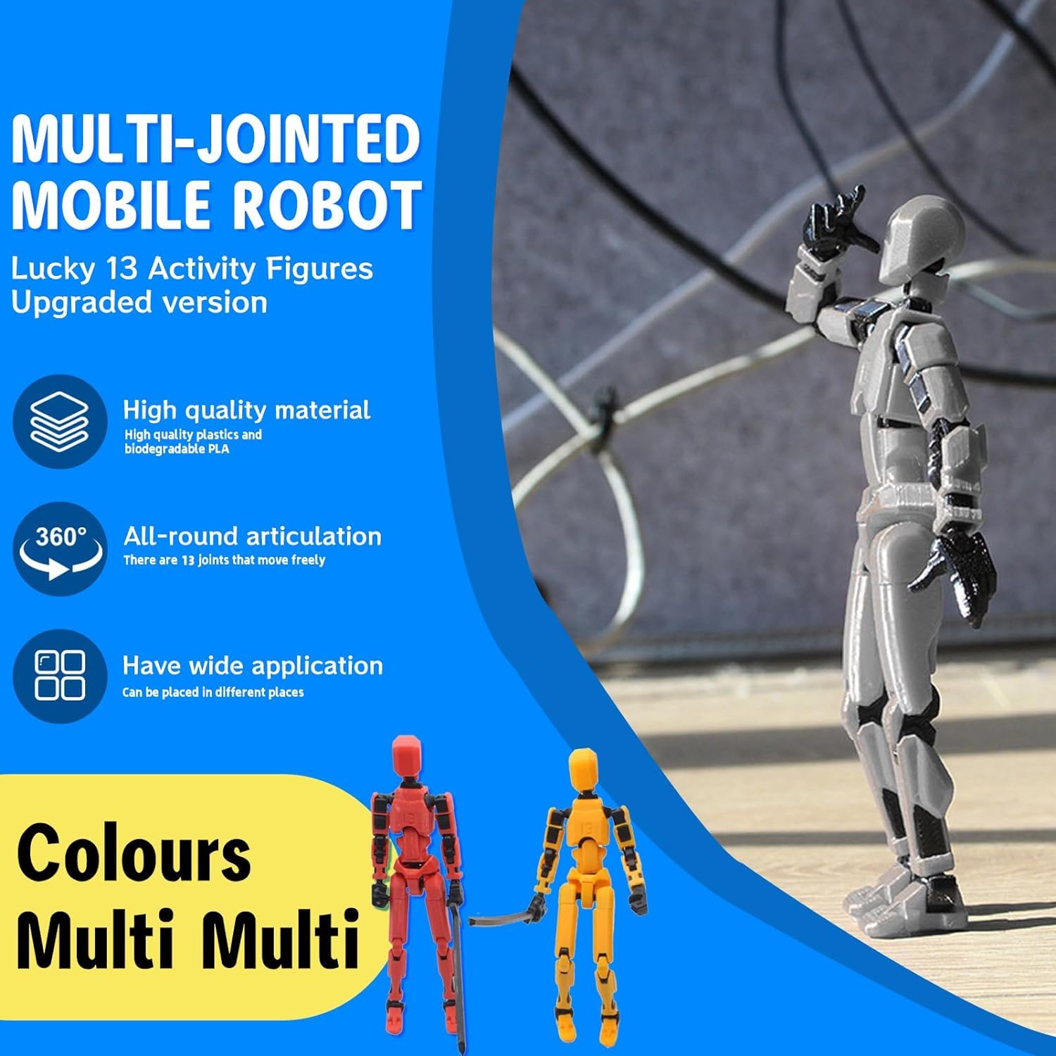 Foto 3 pulgar | Figura de Acción MerryXD Titan 13 Dummy Juguete Impreso en 3D - Venta Internacional