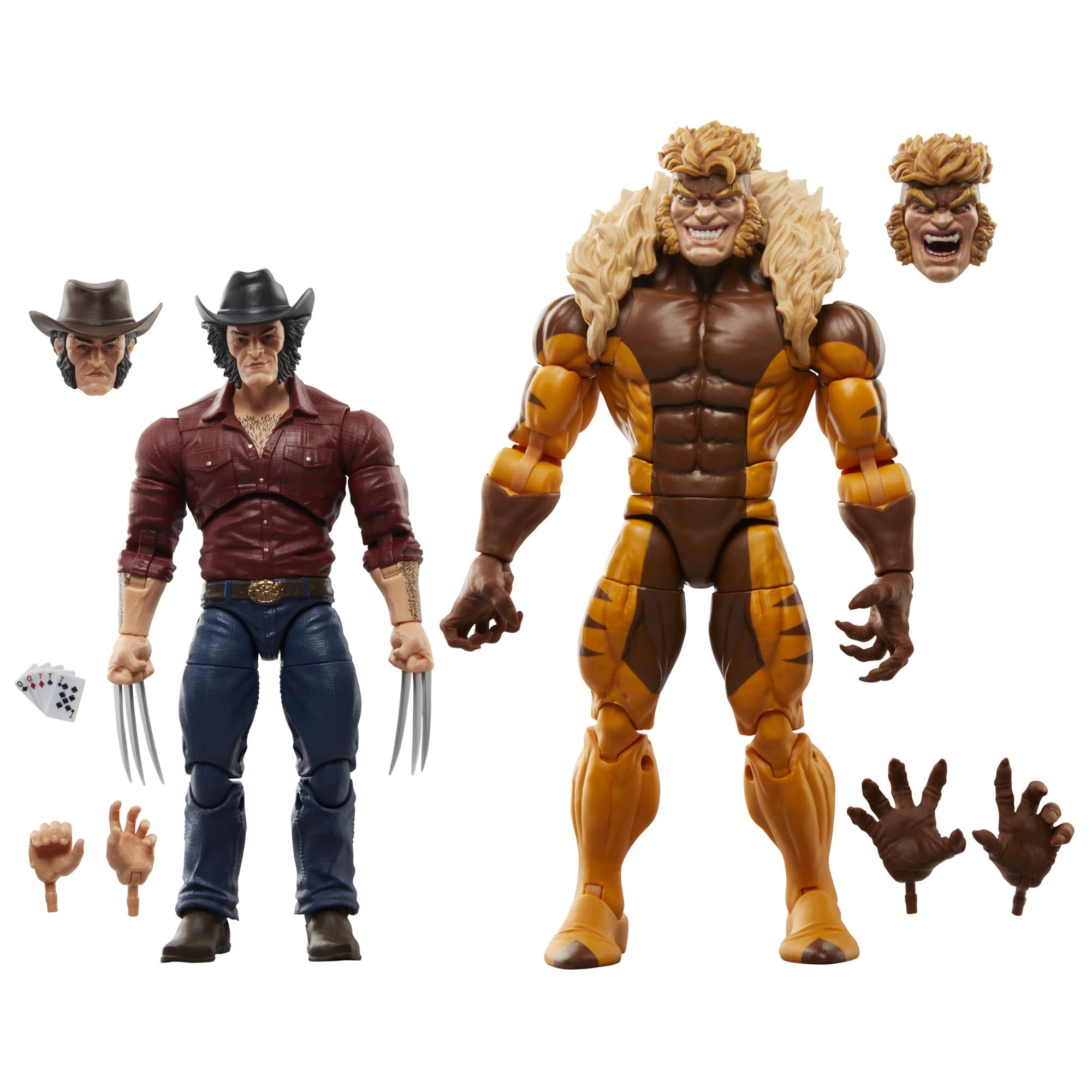 Foto 2 pulgar | Figura de Acción Marvel Legends Series Logan Vs Sabretooth - Venta Internacional