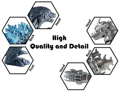 Foto 3 | Figuras de Acción Twcare Mecha Godzilla Earth Mechagodzilla Kiryu - Venta Internacional