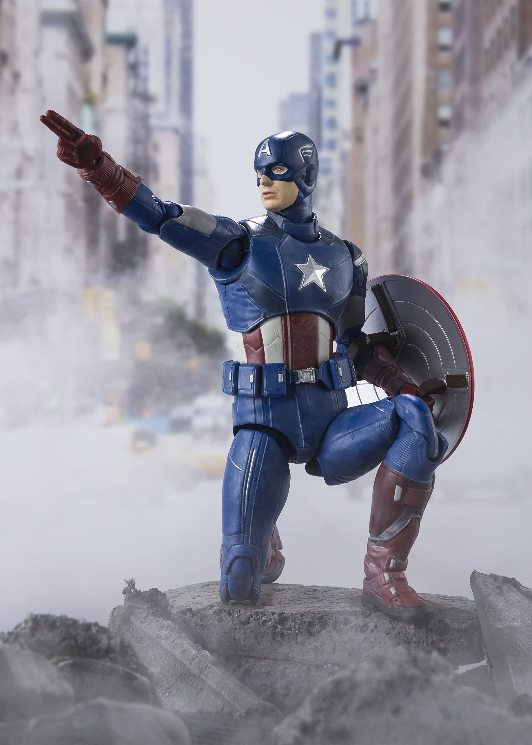 Foto 5 pulgar | Figura de Acción Tamashii Nations Captain America Avengers - Venta Internacional