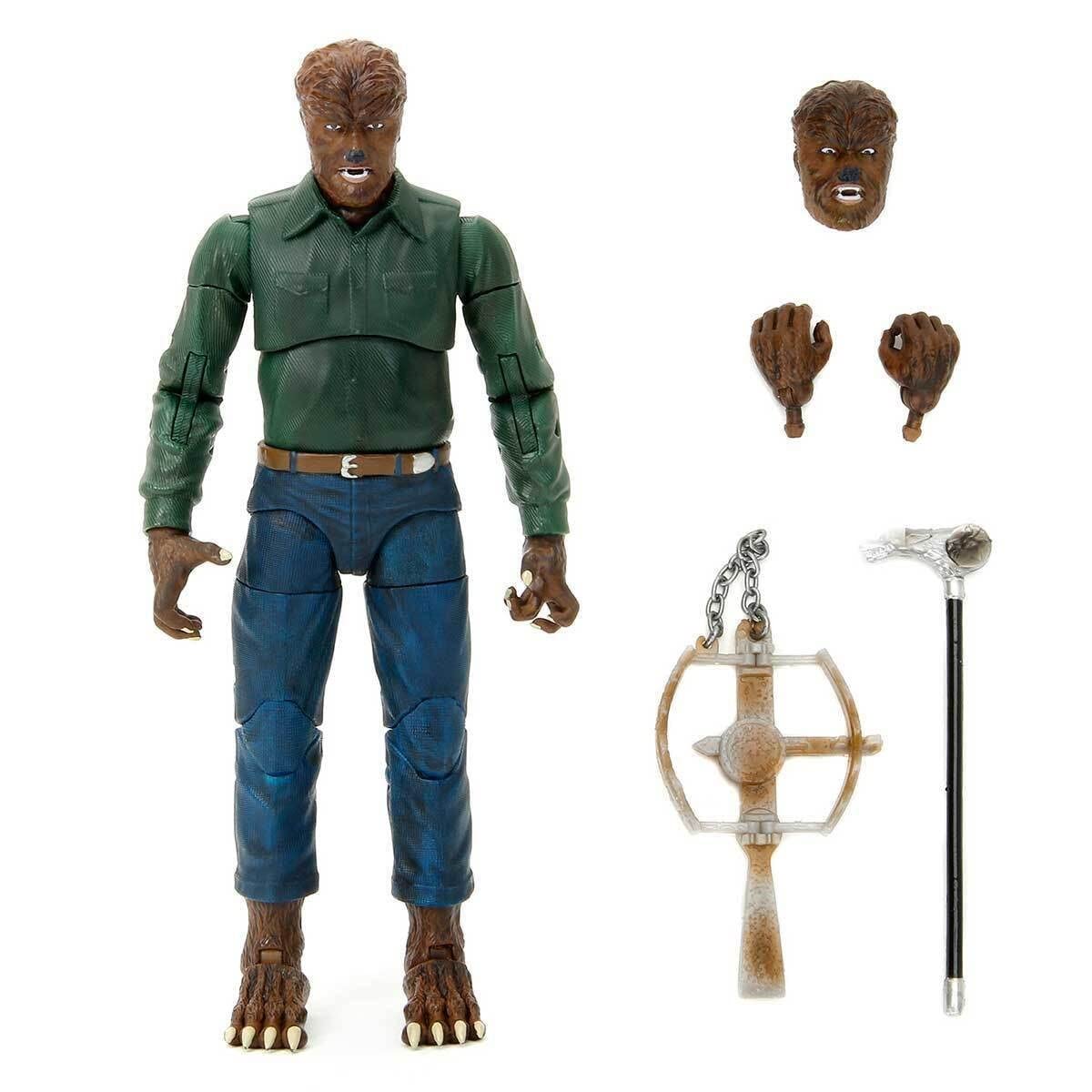 Foto 4 pulgar | Figura de Acción Jada Toys Universal Monsters 6 The Wolfman - Venta Internacional