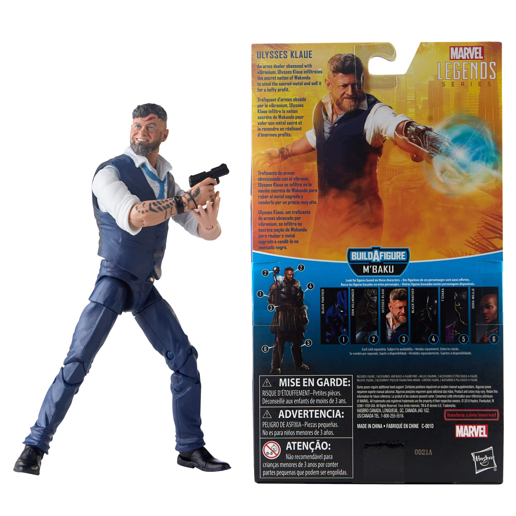 Foto 7 pulgar | Figura de Acción Marvel Legends Series Black Panther Ulysses Klaue - Venta Internacional