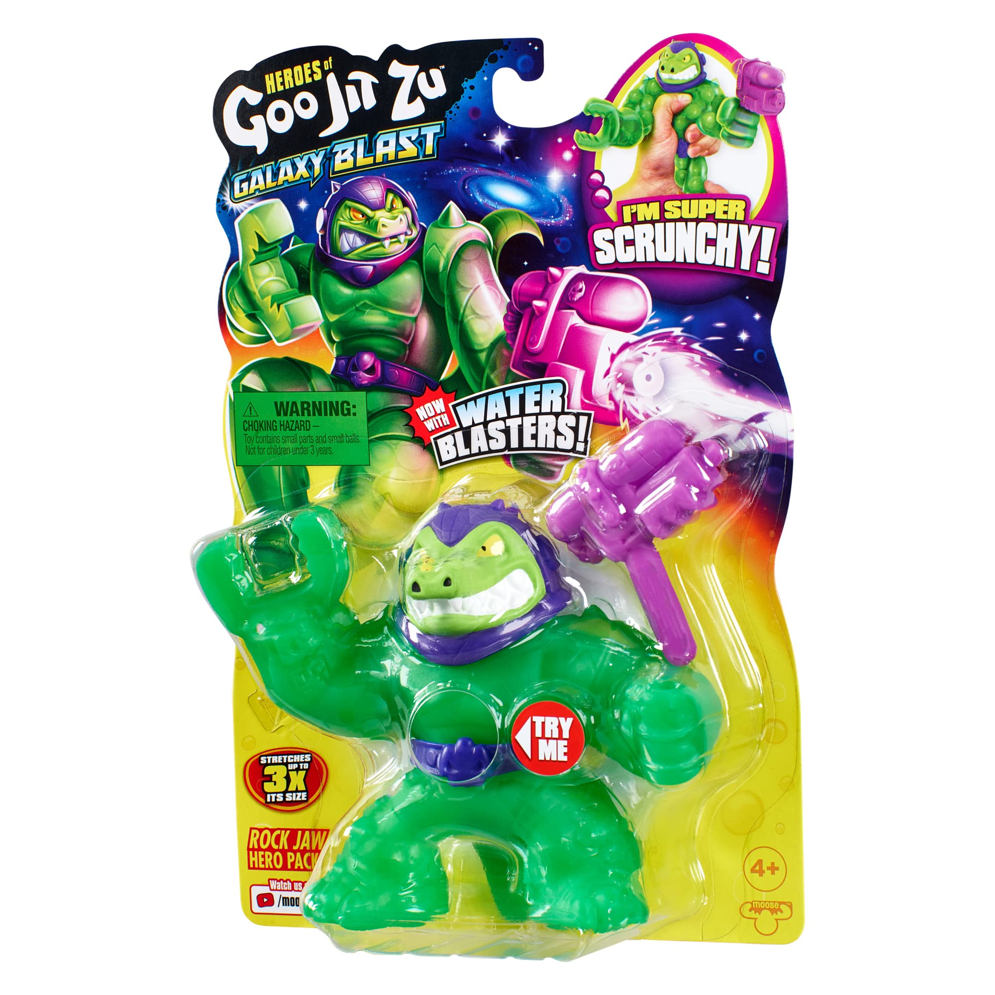 Foto 6 pulgar | Figura de Acción Heroes Of Goo Jit Zu Galaxy Blast Rock Jaw - Venta Internacional
