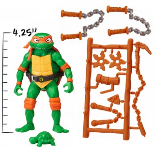 Foto 4 | Figura de Acción Teenage Mutant Ninja Turtles Michelangelo 10 cm - Venta Internacional