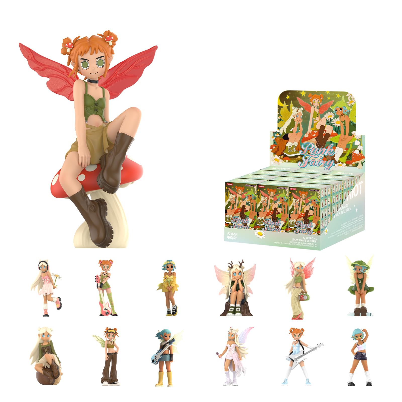 Foto 2 pulgar | Figura Pop Mart Peach Riot Punk Fairy Series X12 - Venta Internacional