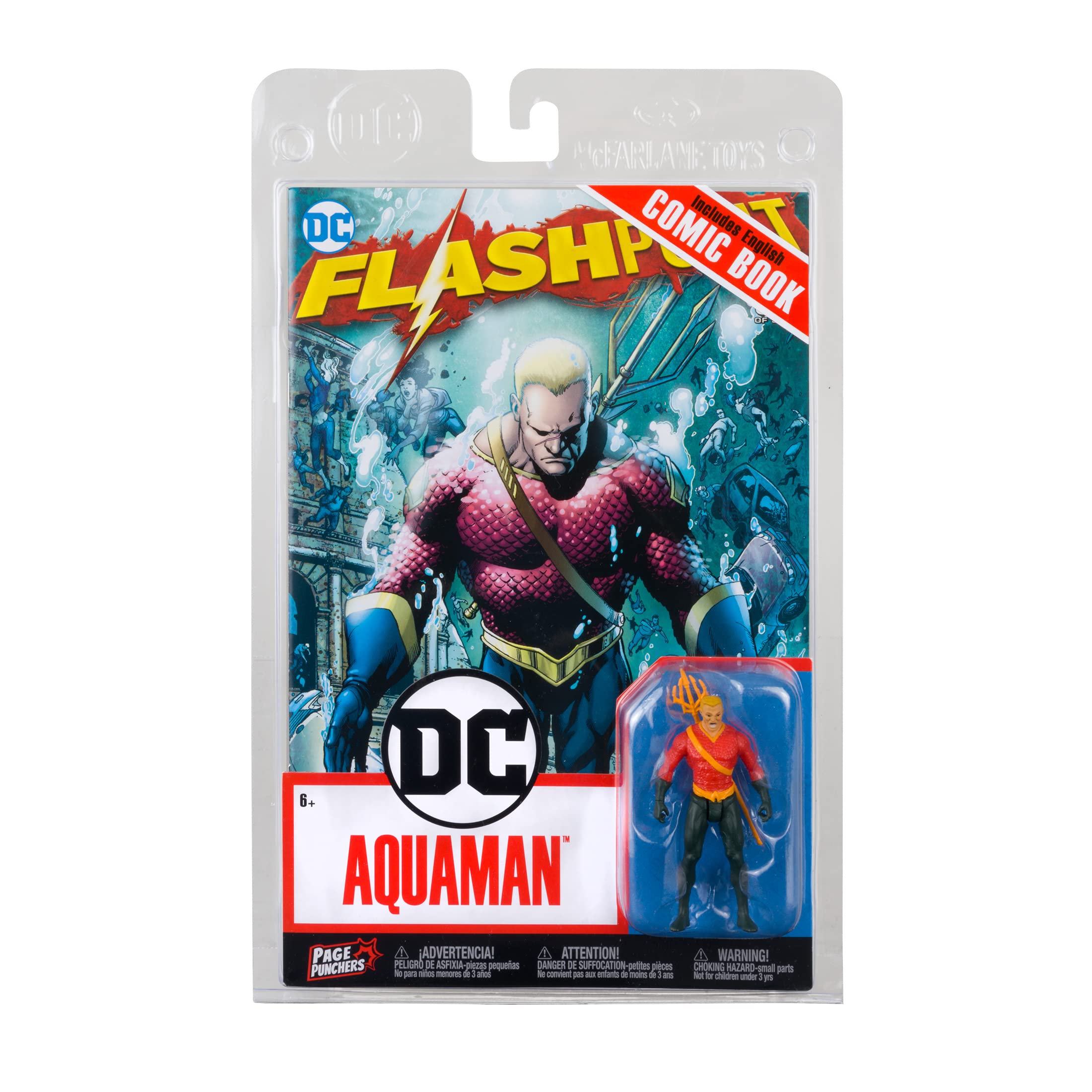 Foto 3 pulgar | Figura de Acción McFarlane Toys DC Direct Page Punchers Aquaman - Venta Internacional